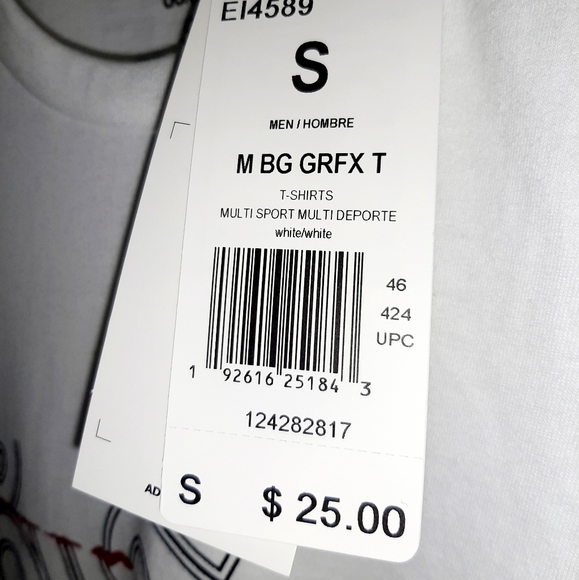 Adidas Men's Multisport Tee Small - Picture 4 of 6